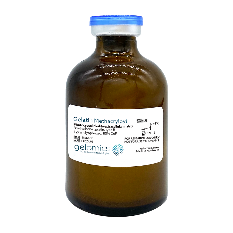 Gelatin Methacryloyl (GelMA) Bovine, 1g, lyophilized Swift Analytical